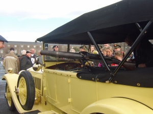 The rebuilt Rolls Royce Silver Ghost chassis No.5PP at Collins Barracks, Cork, 2013 (Photo: John Jefferies)